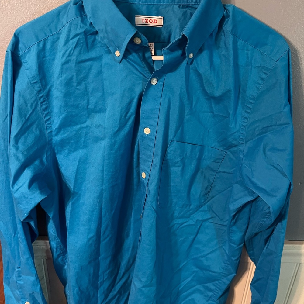 Mens long sleeve iZod button down